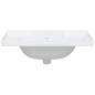 vidaXL Lavandino da Bagno Bianco 71x48x23 cm Rettangolare in Ceramica