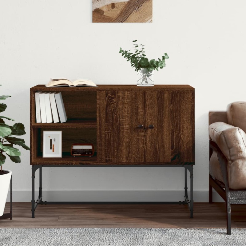 vidaXL Credenza Rovere Marrone 100x40x79,5 cm in Legno Multistrato vidaXL Credenza Rovere Marrone 100x40x79,5 cm in Legno Multistrato