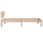 vidaXL Giroletto 90x190 cm in Legno Massello di Pino vidaXL Giroletto 90x190 cm in Legno Massello di Pino