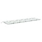 vidaXL Cuscino Panca da Giardino Motivo a Foglie 200x50x7 cm Tessuto