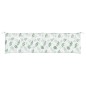 vidaXL Cuscino Panca da Giardino Motivo a Foglie 200x50x7 cm Tessuto