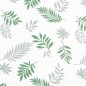 vidaXL Cuscino Panca da Giardino Motivo a Foglie 200x50x7 cm Tessuto