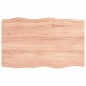 vidaXL Piano Tavolo Marrone Chiaro 80x50x6 cm in Rovere Non Trattato