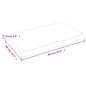vidaXL Piano Tavolo Marrone Chiaro 80x50x6 cm in Rovere Non Trattato