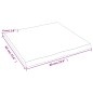 vidaXL Piano Tavolo Grigio Scuro 60x60x4 cm in Rovere Non Trattato