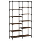 vidaXL Libreria Rovere Marrone 100x32x170 cm Legno Multistrato e Ferro vidaXL Libreria Rovere Marrone 100x32x170 cm Legno Multistrato e Ferro