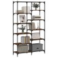 vidaXL Libreria Rovere Marrone 100x32x170 cm Legno Multistrato e Ferro vidaXL Libreria Rovere Marrone 100x32x170 cm Legno Multistrato e Ferro