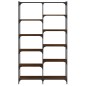 vidaXL Libreria Rovere Marrone 100x32x170 cm Legno Multistrato e Ferro vidaXL Libreria Rovere Marrone 100x32x170 cm Legno Multistrato e Ferro