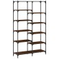 vidaXL Libreria Rovere Marrone 100x32x170 cm Legno Multistrato e Ferro vidaXL Libreria Rovere Marrone 100x32x170 cm Legno Multistrato e Ferro