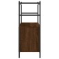 vidaXL Libreria Rovere Marrone 80x30x78,5 cm Legno Multistrato e Ferro