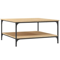 vidaXL Tavolino da Salotto Rovere Sonoma 80x80x40 cm Legno Multistrato