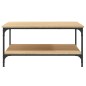 vidaXL Tavolino da Salotto Rovere Sonoma 80x80x40 cm Legno Multistrato