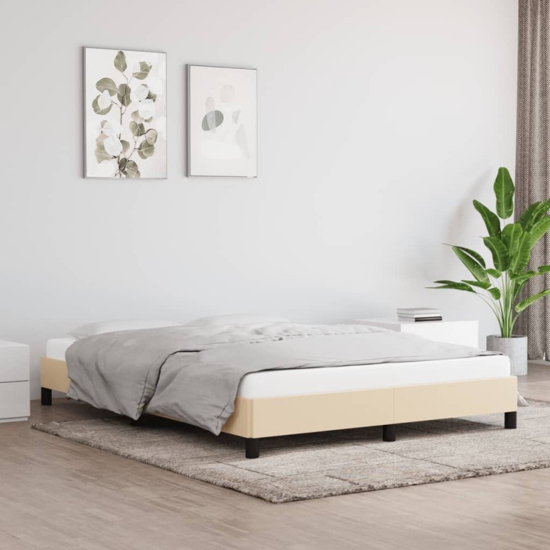 vidaXL Giroletto Grigio Crema 140x200 cm in Tessuto vidaXL Giroletto Grigio Crema 140x200 cm in Tessuto