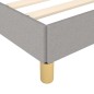 vidaXL Giroletto senza Materasso Grigio Chiaro 80x200 cm Tessuto vidaXL Giroletto senza Materasso Grigio Chiaro 80x200 cm Tessuto