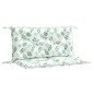 vidaXL Cuscini Panca Giardino 2 pz Motivo a Foglie 100x50x7 cm Tessuto