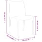 vidaXL Sedie da Giardino 2 pz Antracite 50x46x80 cm in Polipropilene vidaXL Sedie da Giardino 2 pz Antracite 50x46x80 cm in Polipropilene