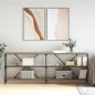 vidaXL Tavolo Consolle Rovere Sonoma 200x30x75 cm Multistrato e Ferro vidaXL Tavolo Consolle Rovere Sonoma 200x30x75 cm Multistrato e Ferro