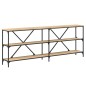 vidaXL Tavolo Consolle Rovere Sonoma 200x30x75 cm Multistrato e Ferro vidaXL Tavolo Consolle Rovere Sonoma 200x30x75 cm Multistrato e Ferro