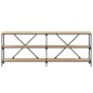 vidaXL Tavolo Consolle Rovere Sonoma 200x30x75 cm Multistrato e Ferro vidaXL Tavolo Consolle Rovere Sonoma 200x30x75 cm Multistrato e Ferro