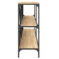 vidaXL Tavolo Consolle Rovere Sonoma 200x30x75 cm Multistrato e Ferro vidaXL Tavolo Consolle Rovere Sonoma 200x30x75 cm Multistrato e Ferro