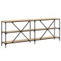 vidaXL Tavolo Consolle Rovere Sonoma 200x30x75 cm Multistrato e Ferro vidaXL Tavolo Consolle Rovere Sonoma 200x30x75 cm Multistrato e Ferro