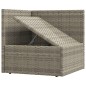 vidaXL Set Divani da Giardino 5 pz con Cuscini in Polyrattan Grigio vidaXL Set Divani da Giardino 5 pz con Cuscini in Polyrattan Grigio