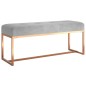 vidaXL Panca Grigia 110x36x45 cm in Velluto vidaXL Panca Grigia 110x36x45 cm in Velluto