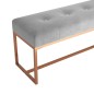 vidaXL Panca Grigia 110x36x45 cm in Velluto vidaXL Panca Grigia 110x36x45 cm in Velluto