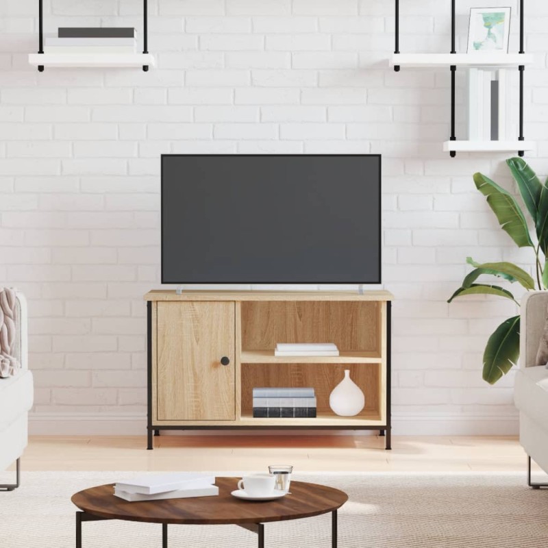 vidaXL Mobile Porta TV Rovere Sonoma 80x40x50 cm in Legno Multistrato vidaXL Mobile Porta TV Rovere Sonoma 80x40x50 cm in Legno Multistrato