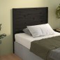 Testiera per Letto Nera 106x4x100 cm in Legno Massello di Pino Testiera per Letto Nera 106x4x100 cm in Legno Massello di Pino