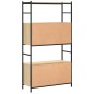 vidaXL Libreria Rovere Sonoma 80x30x145,5 cm Legno Multistrato e Ferro vidaXL Libreria Rovere Sonoma 80x30x145,5 cm Legno Multistrato e Ferro