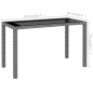vidaXL Set da Pranzo da Giardino 6 pz con Cuscini in Polyrattan Grigio vidaXL Set da Pranzo da Giardino 6 pz con Cuscini in Polyrattan Grigio