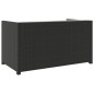 vidaXL Set Divani da Giardino 5 pz con Cuscini in Polyrattan Nero vidaXL Set Divani da Giardino 5 pz con Cuscini in Polyrattan Nero