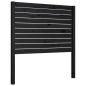 Testiera per Letto Nera 106x4x100 cm in Legno Massello di Pino Testiera per Letto Nera 106x4x100 cm in Legno Massello di Pino