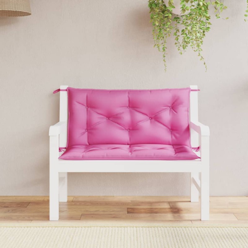 vidaXL Cuscini per Panca da Giardino 2 pz Rosa 100x50x7 cm in Tessuto vidaXL Cuscini per Panca da Giardino 2 pz Rosa 100x50x7 cm in Tessuto