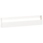 vidaXL Scarpiere a Parete 2pz Bianco 110x9x23cm Legno Massello di Pino vidaXL Scarpiere a Parete 2pz Bianco 110x9x23cm Legno Massello di Pino