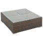vidaXL Set Divani da Giardino 7 pz con Cuscini in Polyrattan Marrone vidaXL Set Divani da Giardino 7 pz con Cuscini in Polyrattan Marrone