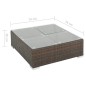 vidaXL Set Divani da Giardino 7 pz con Cuscini in Polyrattan Marrone vidaXL Set Divani da Giardino 7 pz con Cuscini in Polyrattan Marrone