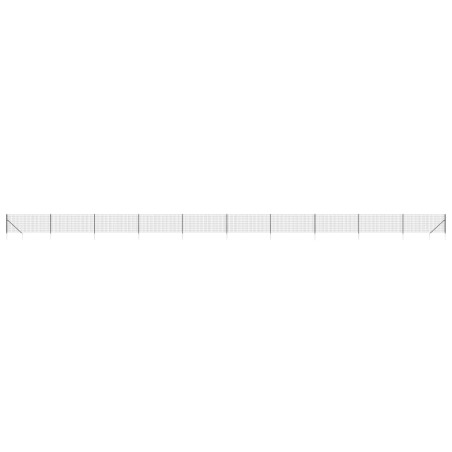 vidaXL Recinzione Metallica con Picchetti Ancoraggio Antracite 1x25 m