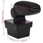 vidaXL Bracciolo per Auto Nero 17x40x(31-49) cm in ABS vidaXL Bracciolo per Auto Nero 17x40x(31-49) cm in ABS