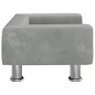 vidaXL Lettino per Cani Grigio Chiaro 50x40x26,5 cm in Velluto vidaXL Lettino per Cani Grigio Chiaro 50x40x26,5 cm in Velluto