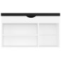 vidaXL Scarpiera con Cuscino Bianca 80x30x47 cm in Truciolato vidaXL Scarpiera con Cuscino Bianca 80x30x47 cm in Truciolato