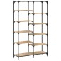vidaXL Libreria Rovere Sonoma 100x32x170 cm Legno Multistrato e Ferro vidaXL Libreria Rovere Sonoma 100x32x170 cm Legno Multistrato e Ferro