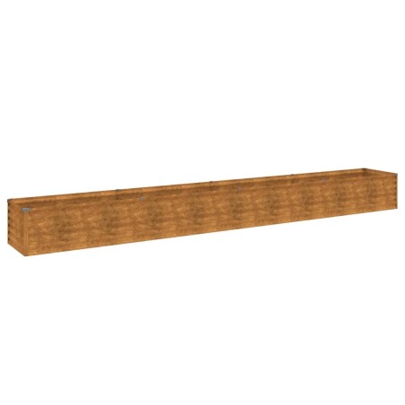 vidaXL Fioriera Rialzata da Giardino 386x50x36 cm in Acciaio Corten