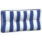 vidaXL Cuscini per Pallet 3 pz Strisce Blu e Bianche in Tessuto