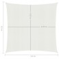 Vela Parasole 160 g/m² Bianca 4,5x4,5 m in HDPE Vela Parasole 160 g/m² Bianca 4,5x4,5 m in HDPE