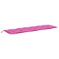 vidaXL Cuscino per Panca da Giardino Rosa 200x50x7 cm in Tessuto