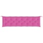 vidaXL Cuscino per Panca da Giardino Rosa 200x50x7 cm in Tessuto