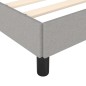 vidaXL Giroletto senza Materasso Grigio Chiaro 90x190 cm Tessuto vidaXL Giroletto senza Materasso Grigio Chiaro 90x190 cm Tessuto