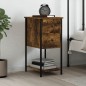 vidaXL Comodino Rovere Fumo 32x42x70 cm Legno Multistrato vidaXL Comodino Rovere Fumo 32x42x70 cm Legno Multistrato